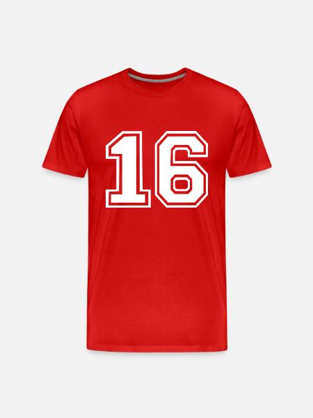 16 - Men's Premium Organic T-Shirt - red