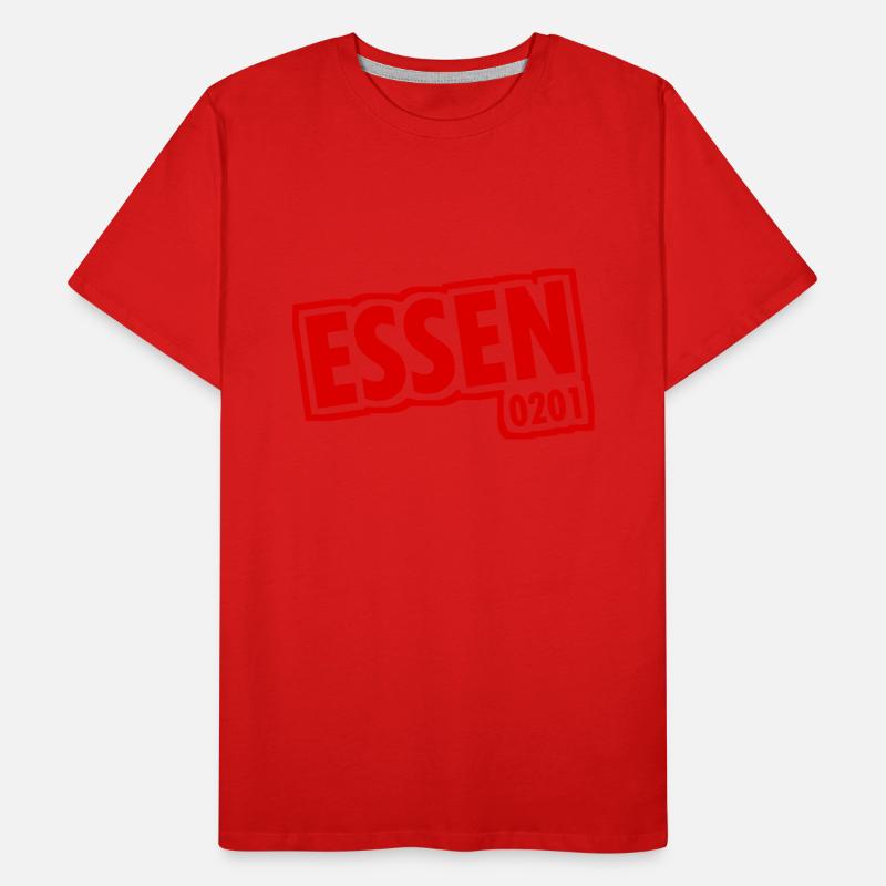 Essen - 0201 - Area Code - Slogan Men's Premium Organic T-Shirt