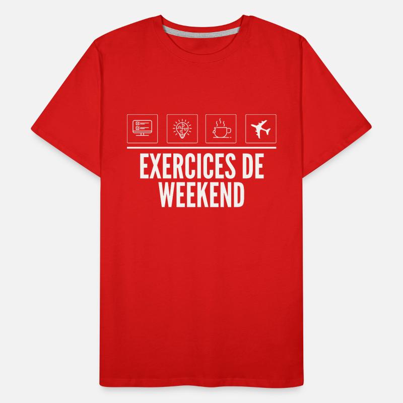 Weekend Exercises - Weekend Exercise Men's Premium Organic T-Shirt