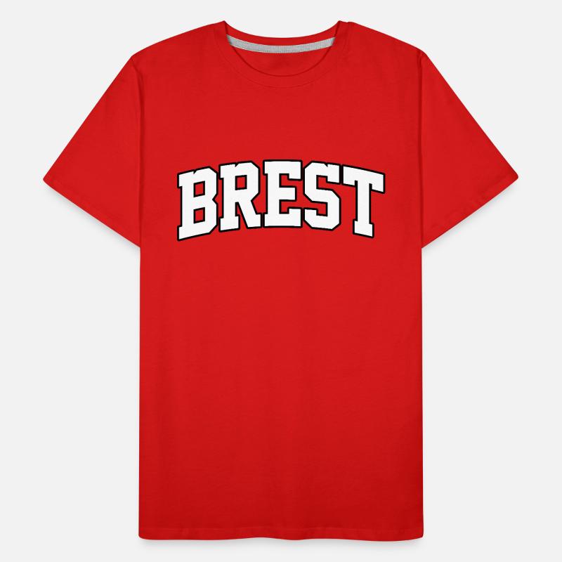 Brest-Logo: Kollegiales Design mit maritimem Stil Männer Premium Bio T-Shirt