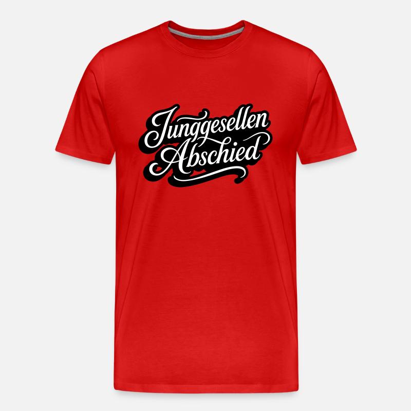 Jga Junggesellenabschied - Männer Premium Bio T-Shirt - Rot
