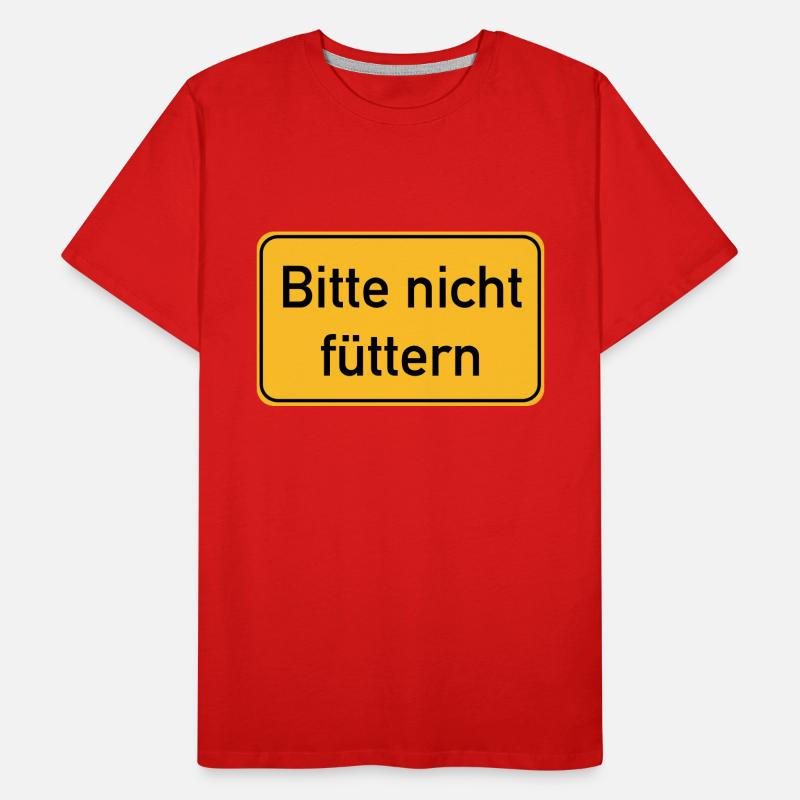 Bitte nicht füttern Männer Premium Bio T-Shirt