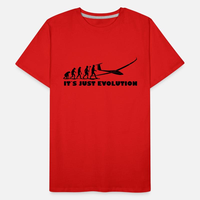 evolution segelfliegen Männer Premium Bio T-Shirt
