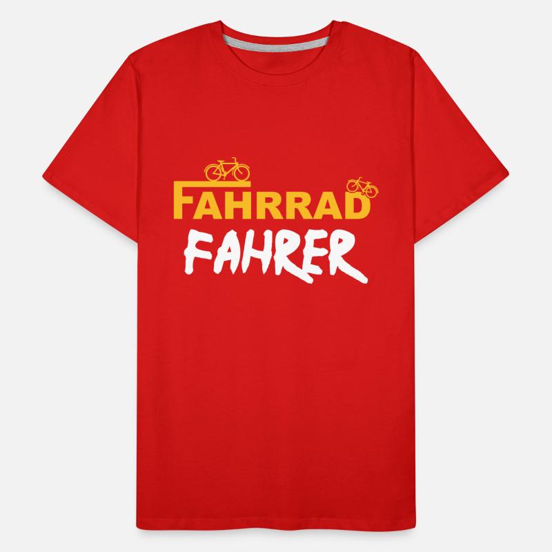 Fahrradfahrer Männer Premium Bio T-Shirt