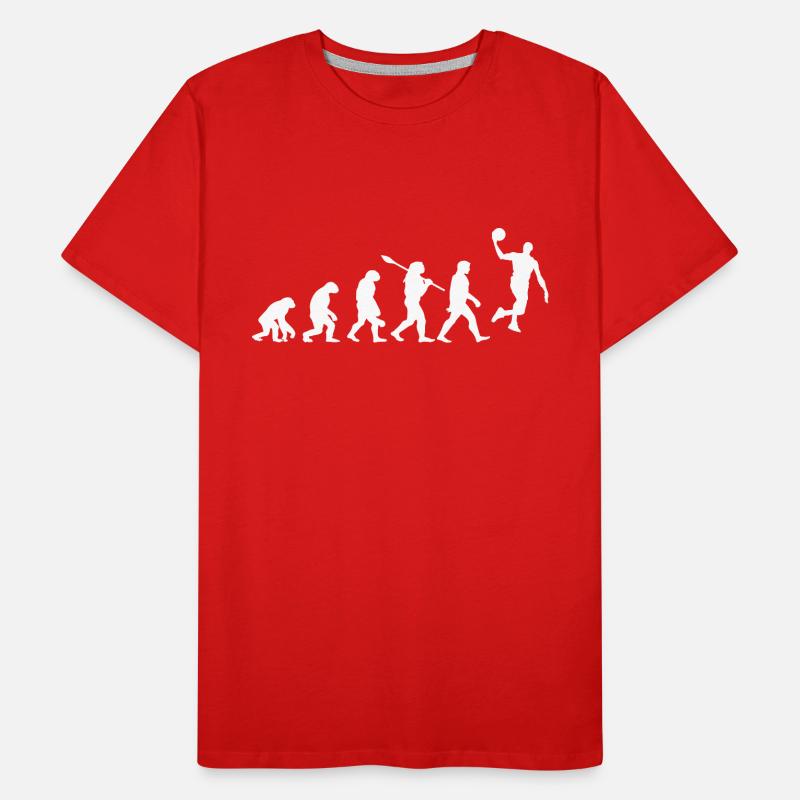 Évolution Du Basket-ball Cadeau T-shirt bio Premium Homme
