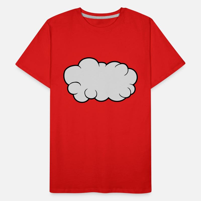 Conception de dessins animés cloud T-shirt bio Premium Homme