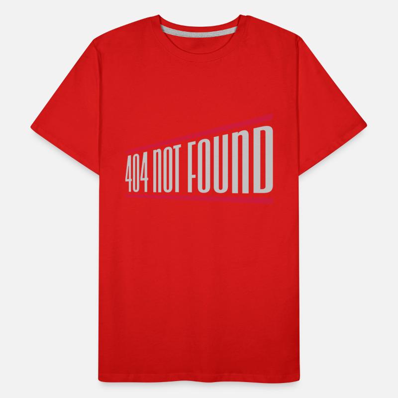 404 not found computer Men's Premium Organic T-Shirt