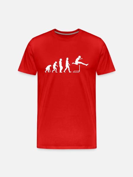 Hurdling Athletics Gift Hurdler - Men's Premium Organic T-Shirt - red