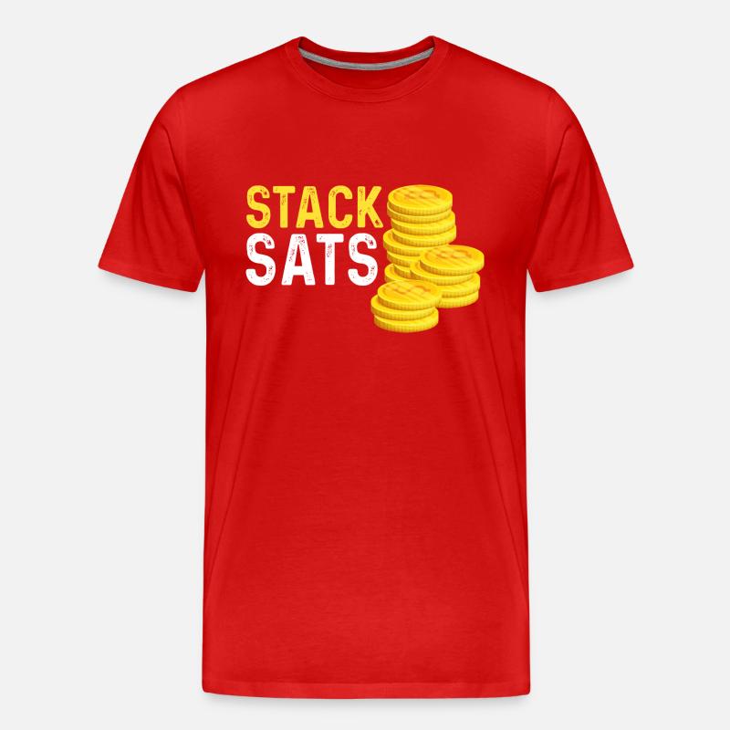 Stack sats - Männer Premium Bio T-Shirt - Rot