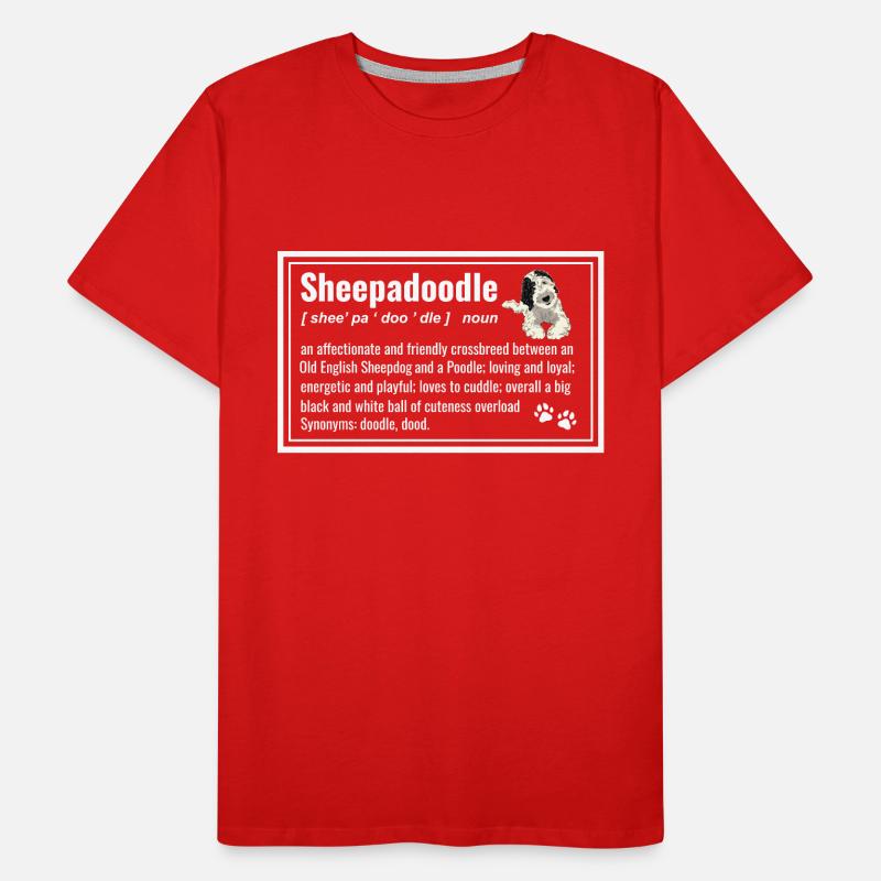 Sheepadoodle Doodle Dog Men's Premium Organic T-Shirt