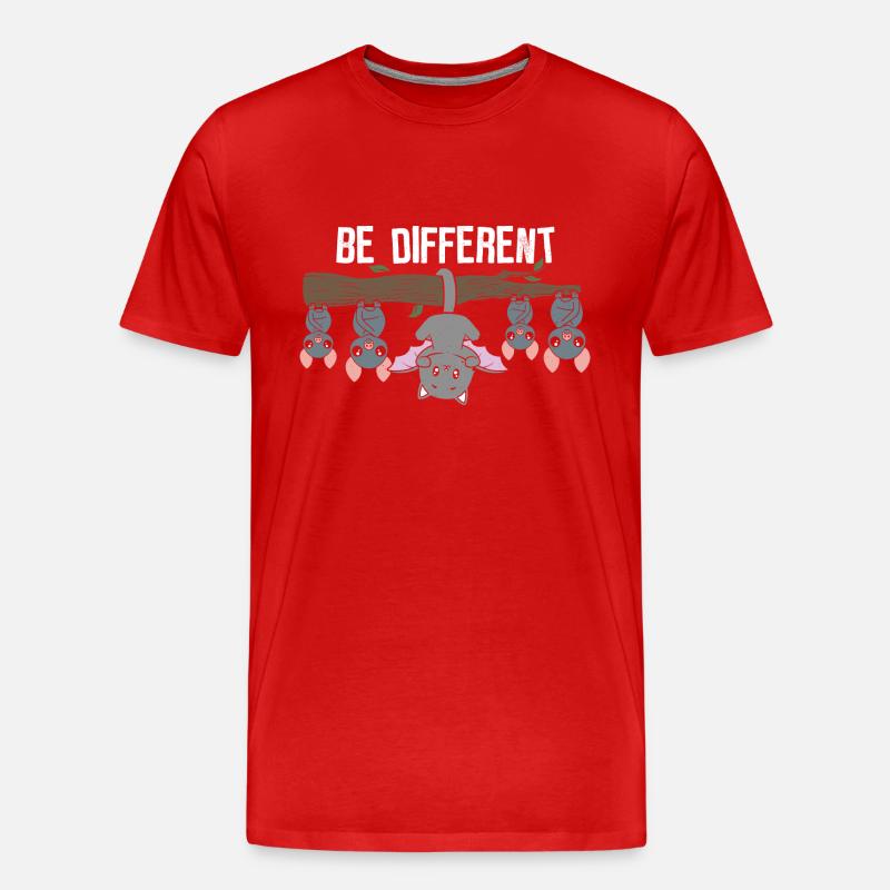 Be different - einzigartig & besonders - Männer Premium Bio T-Shirt - Rot