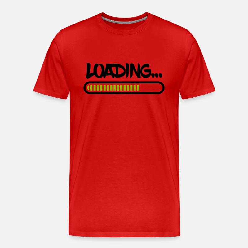 loading - Männer Premium Bio T-Shirt - Rot