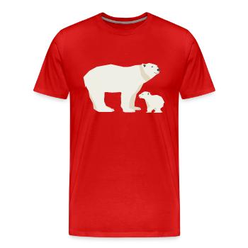 Wildtiere - Männer Premium Bio T-Shirt - Rot - Vorne - Damien (186cm)