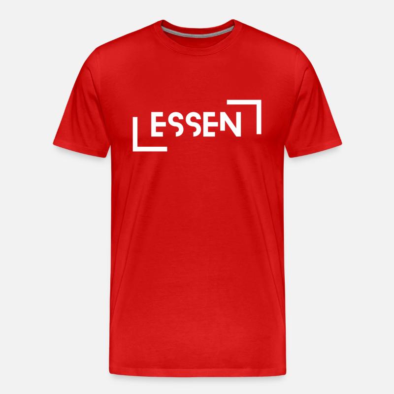 Essen - Männer Premium Bio T-Shirt - Rot