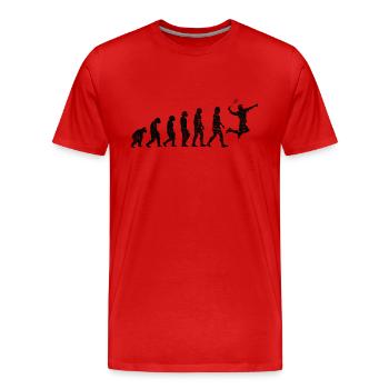 Badminton badminton fan badminton équipe de badminton - T-shirt bio Premium Homme - rouge - Devant - Damien (186cm)