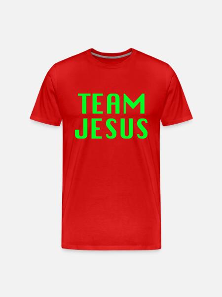 Team Jesus Cool Quote - Men's Premium Organic T-Shirt - red