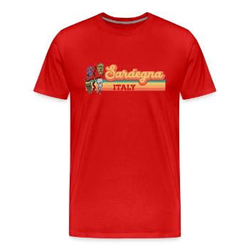 Italien Mittelmeer Strand Sardinien Sardisch - Männer Premium Bio T-Shirt - Rot - Vorne - Damien (186cm)