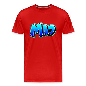 Graffiti Name MAO print Teeshirt Caps - T-shirt bio Premium Homme - rouge - Devant - Damien (186cm)