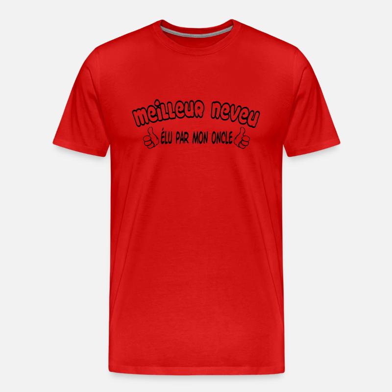 BESTER Neffe - Männer Premium Bio T-Shirt - Rot