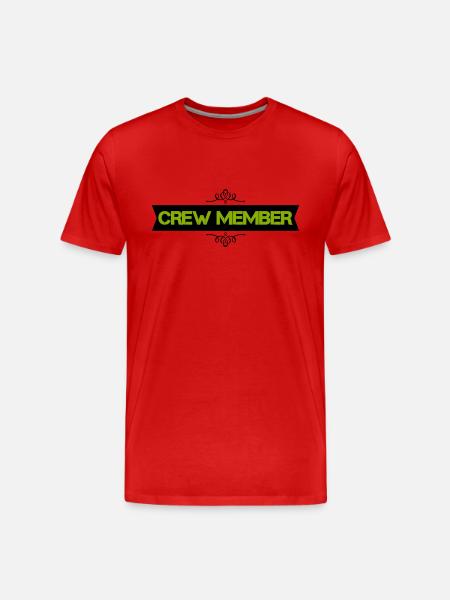 crew member - Men's Premium Organic T-Shirt - red
