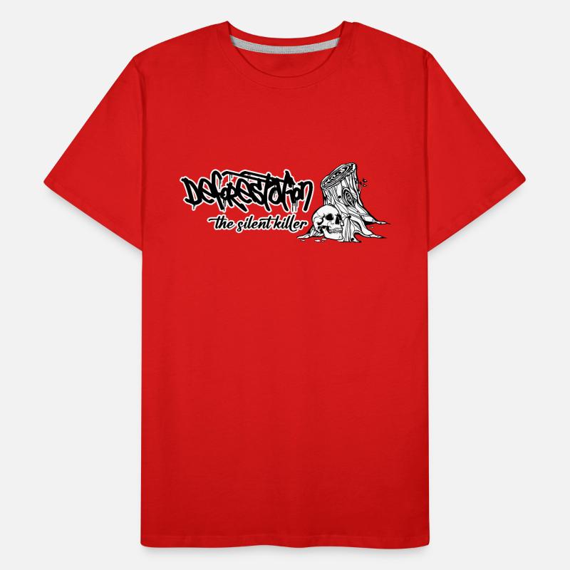 Deforestation // Forest // Illustration Men's Premium Organic T-Shirt