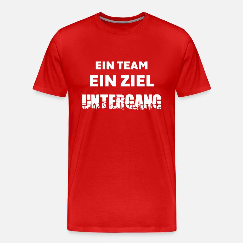 Das wird unser Untergang - Männer Premium Bio T-Shirt - Rot