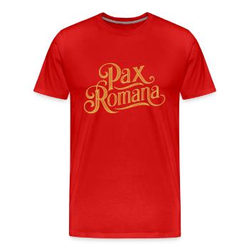 Pax Romana - T-shirt bio Premium Homme - rouge - Devant - Damien (186cm)