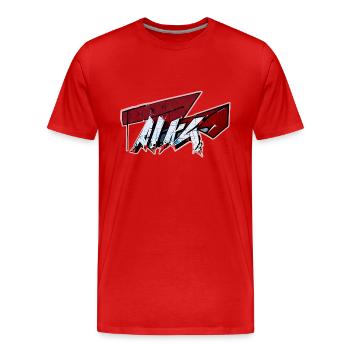 urban abstract graffiti - Männer Premium Bio T-Shirt - Rot - Vorne - Damien (186cm)