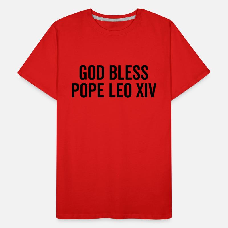 God Bless Pope Leo XIV Men's Premium Organic T-Shirt