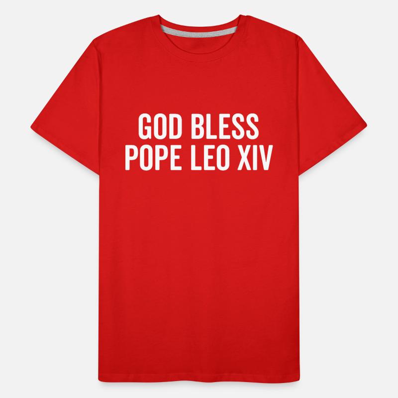 God Bless Pope Leo XIV Men's Premium Organic T-Shirt