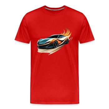 Speedwave GT - T-shirt bio Premium Homme - rouge - Devant - Damien (186cm)