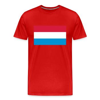 Nationalflagge von Holland - Männer Premium Bio T-Shirt - Rot - Vorne - Damien (186cm)