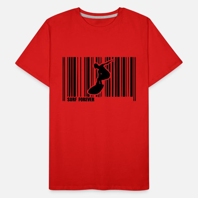 kitesurf bar code Men's Premium Organic T-Shirt