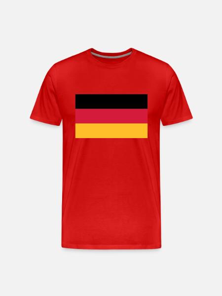 flag_german - Men's Premium Organic T-Shirt - red