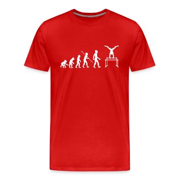 Evolution Gymnastics Gymnastics Gymnastics Sport - Men's Premium Organic T-Shirt - red - Front - Damien (186cm)