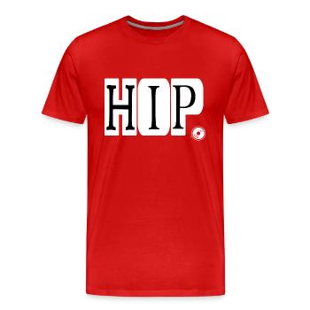 hiphop mc real ghetto battle rapmusik - Männer Premium Bio T-Shirt - Rot - Vorne - Damien (186cm)