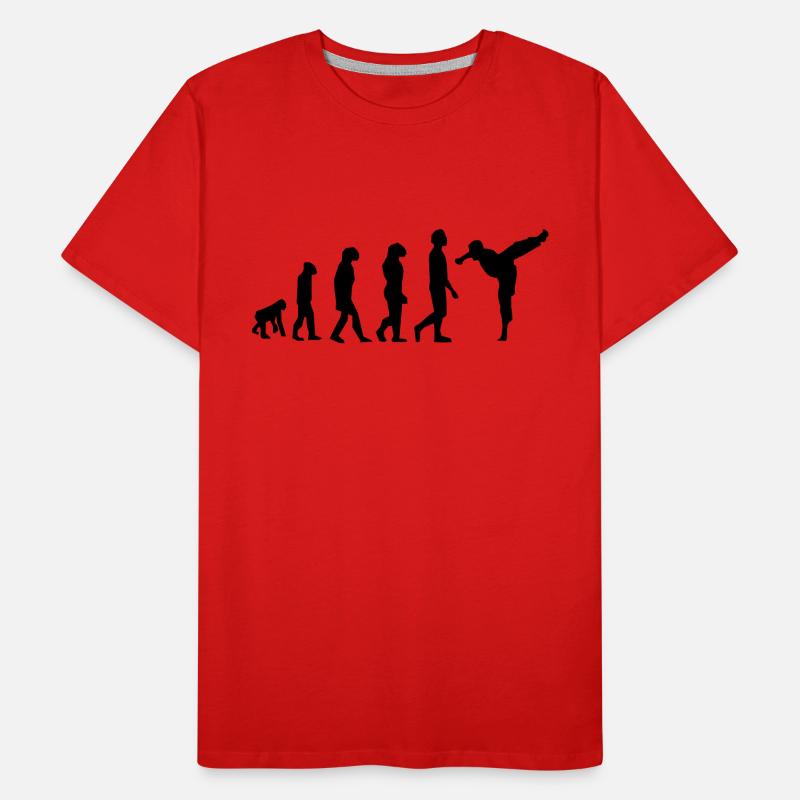 Art martiaux évolution T-shirt bio Premium Homme