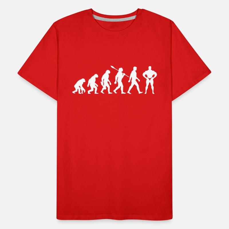 Evolution Bodybuilding Weight Training Men's Premium Organic T-Shirt