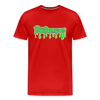 Petanque Pétanque Boule Boccia - Männer Premium Bio T-Shirt - Rot - Vorne - Damien (186cm)