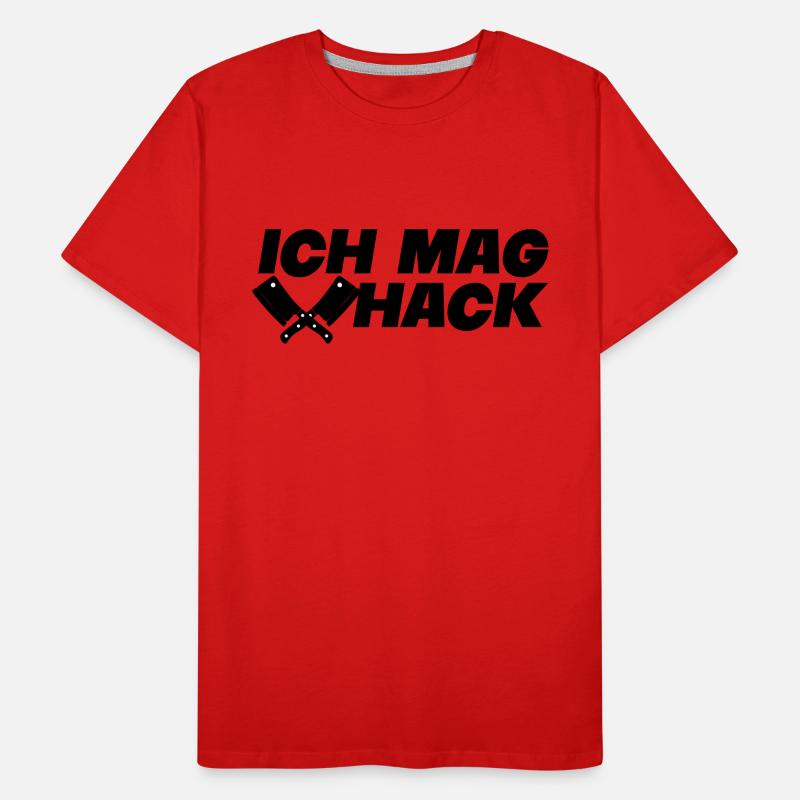ich mag hack Männer Premium Bio T-Shirt