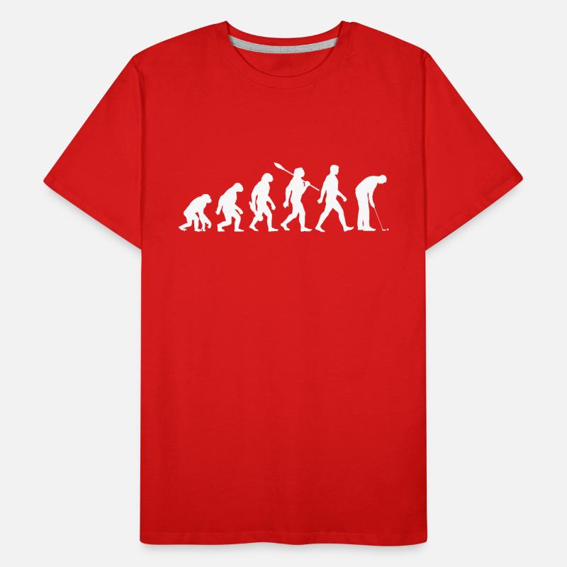 Evolution Minigolf - Miniatur Golf - Bahnengolf Männer Premium Bio T-Shirt