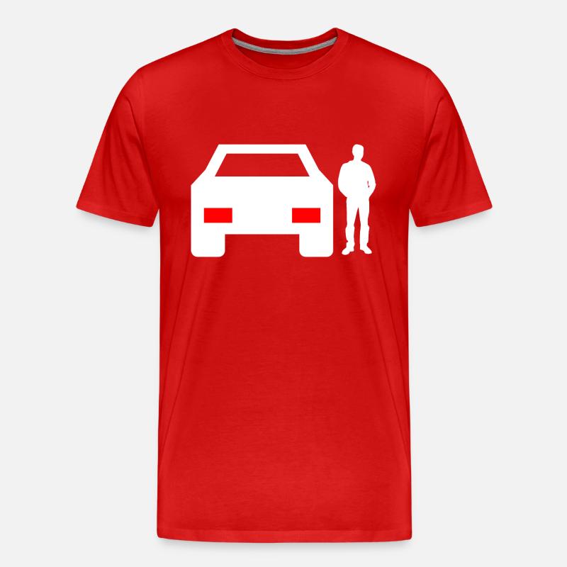 Auto - Männer Premium Bio T-Shirt - Rot