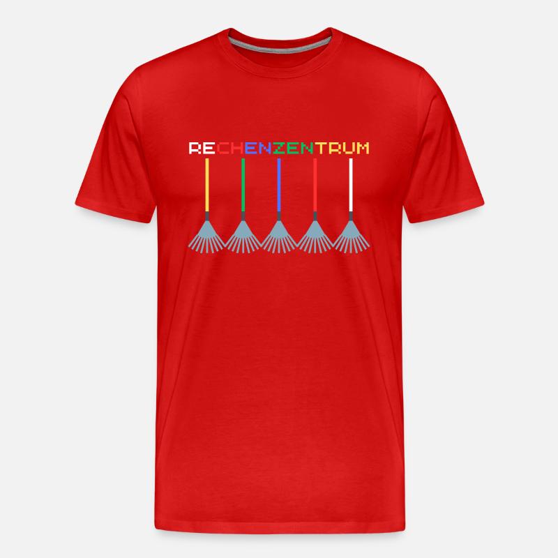 Rechenzentrum IT Admin Nerd Informatik - Männer Premium Bio T-Shirt - Rot