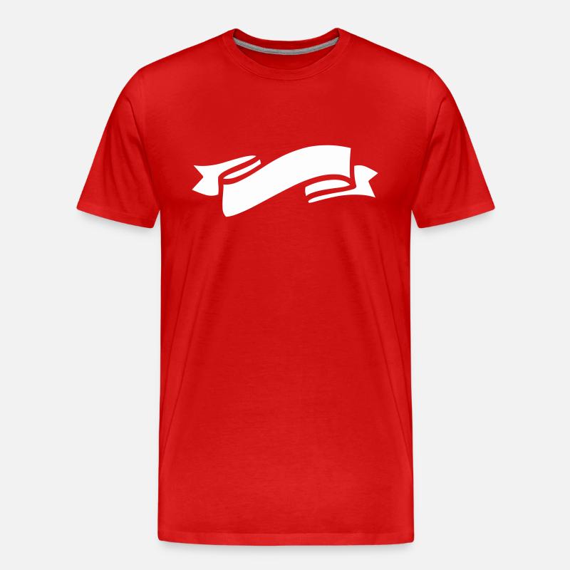 banderole - Männer Premium Bio T-Shirt - Rot
