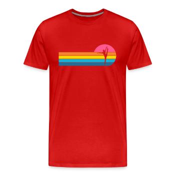 Ballerine Ballet - T-shirt bio Premium Homme - rouge - Devant - Damien (186cm)