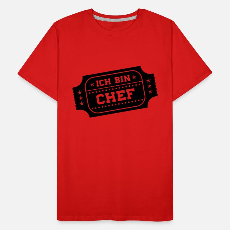 ich bin chef Männer Premium Bio T-Shirt