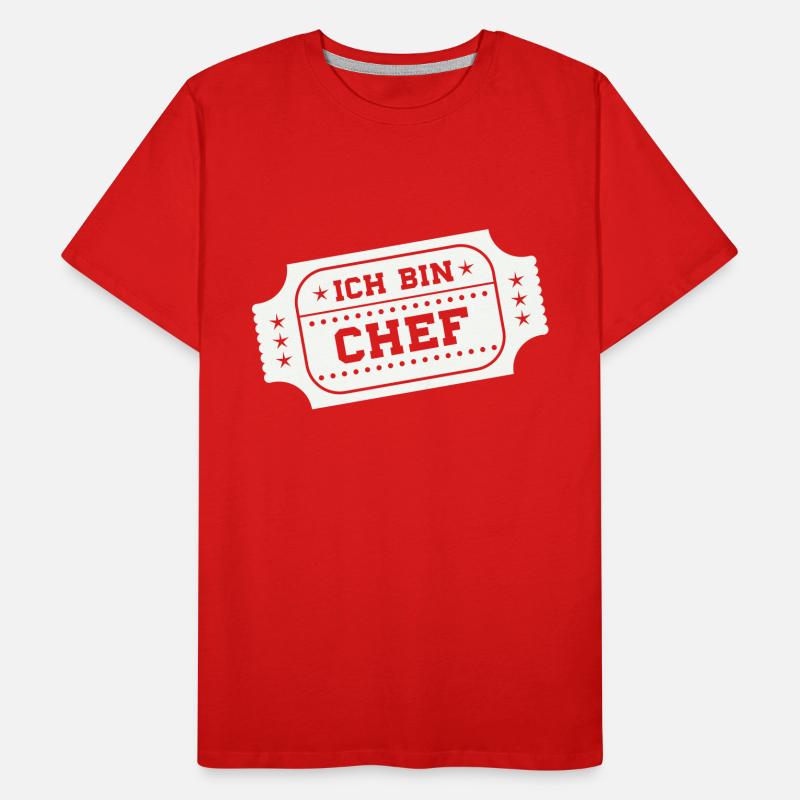 ich bin chef Männer Premium Bio T-Shirt