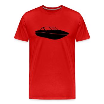 Boat eu - Men's Premium Organic T-Shirt - red - Front - Damien (186cm)