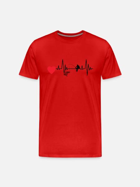 Fishing Fishing Fishing Hooks Angler - Men's Premium Organic T-Shirt - red