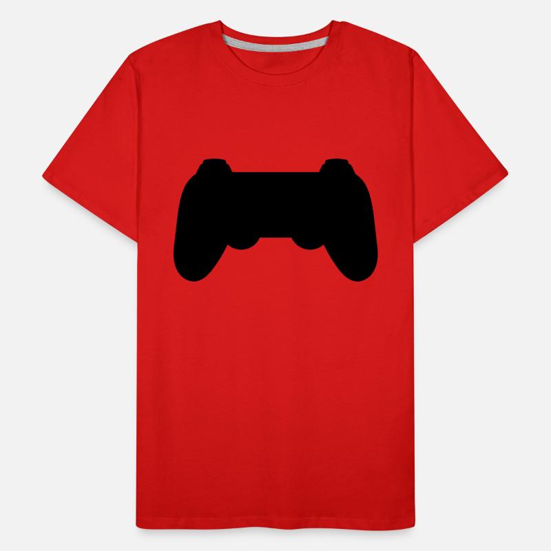 Silhouette Console Retro Controller Men's Premium Organic T-Shirt